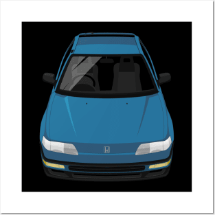 CRX SI 2nd gen 1988-1991 - Blue Posters and Art